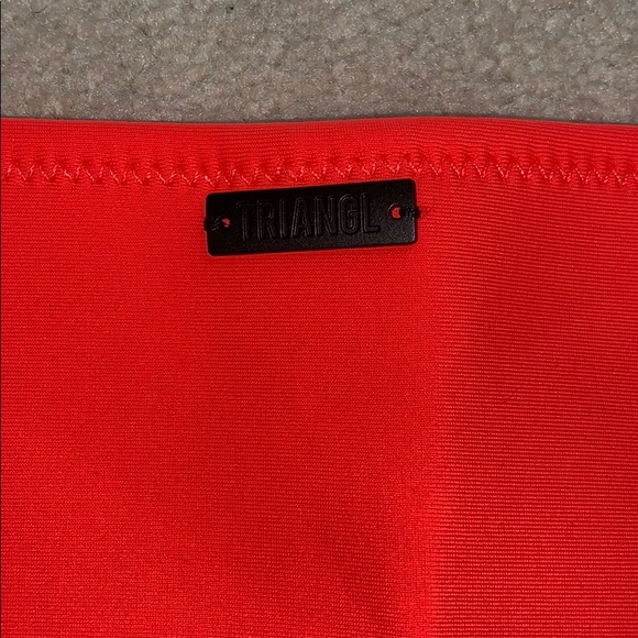 Triangl Bikini Bottoms Neon Orange Sz M - Picture 2 of 4